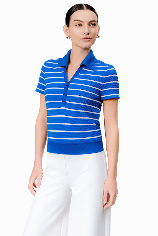 Blusa recta tejida escote V